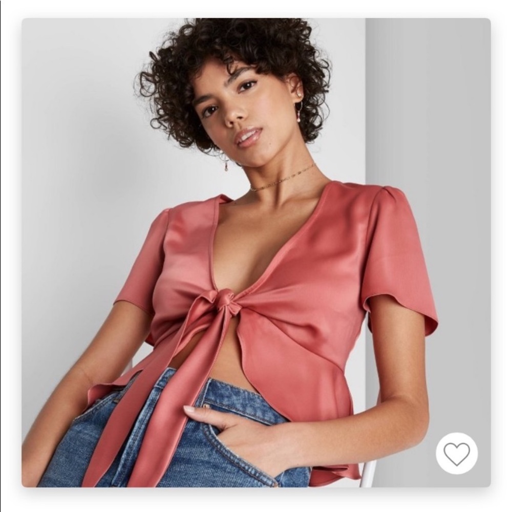 2/$20 NWT Wild fable tie crop top size small